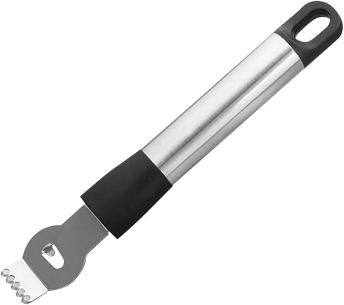 Stainless Steel Lemon Zester Peeler Grater with Razor Teeth for Easy Citrus Chocolate Cheese Slicing Comfortable Grip Random Color Must Have Kitchen Essential Random Color