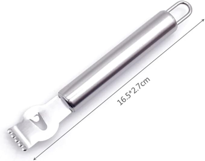 Stainless Steel Citrus Peeler Tool for Fruit Zesting and Garnishing Lemon and Orange Peeler with Comfortable Grip Handle Easy to Clean for Home Kitchen and Bartending