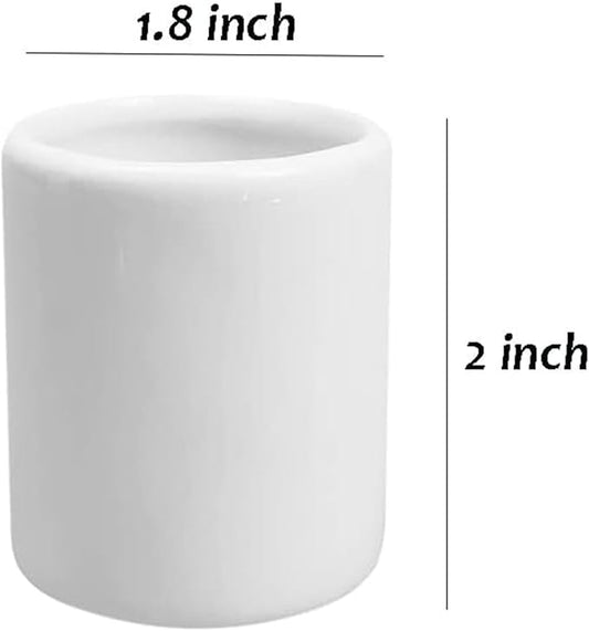 2PCS Simple Pure White Porcelain Toothpick Holder Dispenser For Home Kitchen Restourant