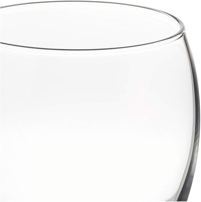 Restaurantware Wine Glass Set 6 Count 11.25 Oz Clear Stemmed Goblet Tempered Glassware With Round Shape Dishwasher Safe, Versatile For Fine Dining