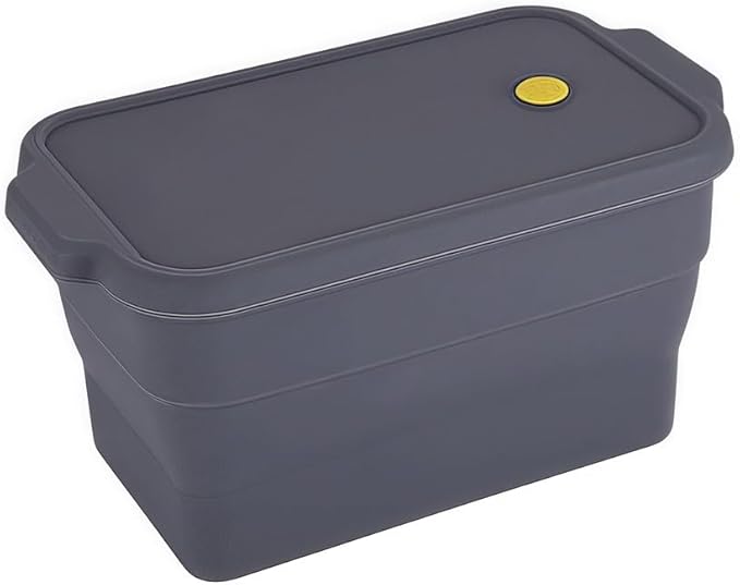 Silicone Loaf Pan with Lid, Foldable Baking Pan Non- Bread Tray for Meatloaf and Pound Cake, Oven-Safe Flexible Baking, For Easy Release Grey Loaf Pan