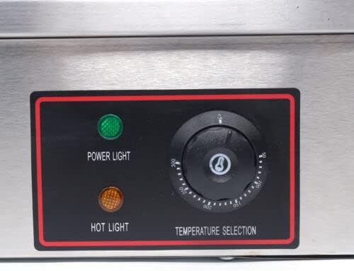 Electric Hot Plate Grill，Commercial Electric Countertop Grill Flat Top Grill Hot Plate Grill, 110v 3000w Adjustable Thermostat Control, Stainless Steel Restaurant Grill Stainless Steel