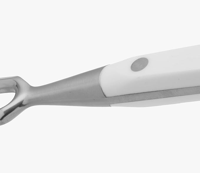 ARCOS Forged Carving Fork 7 Inch Nitrum Stainless Steel. Useful utensil for chopping roast meat with a carving knife. Series Riviera Blanc
