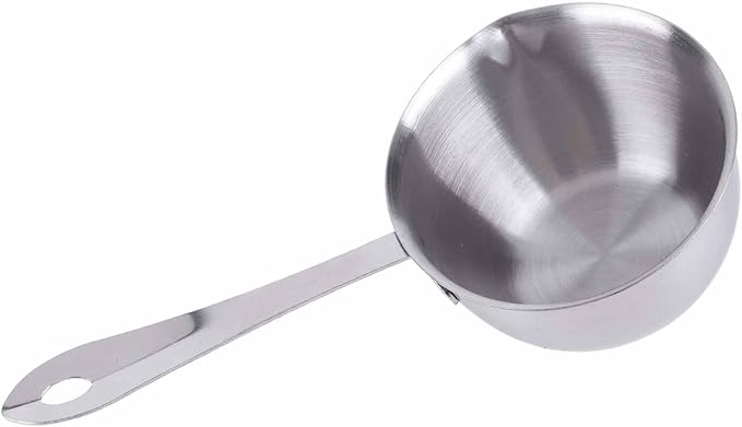 Stainless Steel Butter Warmer Pot - Induction Bottom Milk Hot Pot with Cool Handle | Perfect for Melting Butter, Heating Sauces & More (300ML)