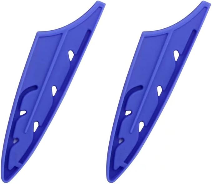 XYJ 2pcs/set Safety Knife Covers Sleeves Knives Edge Guard, Universal Knife Sheath, Fruit, Utility, Paring Knife Case Blue (For 3.5'' Paring Knife)