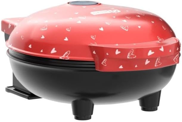 Dash Mini Waffle Maker- Electric Waffle Maker for Fun Breakfasts - Dual Nonstick Cooking Surface - Enjoy Fun, Family-Friendly Treats - Red Love Heart