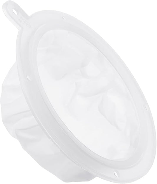 PATIKIL 6.1" O.D. Food Filter Strainer, 200 Mesh Kitchen Mesh Filters Strainers Fine Mesh Sieve for Juice, Coffee, Soy Milk Filtration, White