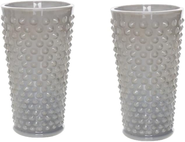 Ice Tea Glass - GiGi Hobnail Pattern - American Made - Mosser Glass USA (2, Marble)
