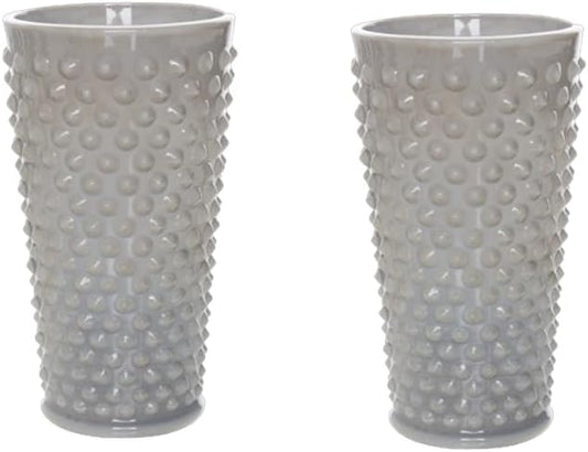 Ice Tea Glass - GiGi Hobnail Pattern - American Made - Mosser Glass USA (2, Marble)
