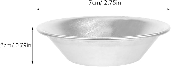 KALLORY Mini Tart Pans and Egg Tart Molds 10Pcs Aluminum Alloy Mini Tartlet Baking Cups for Home Kitchen Dessert Baking
