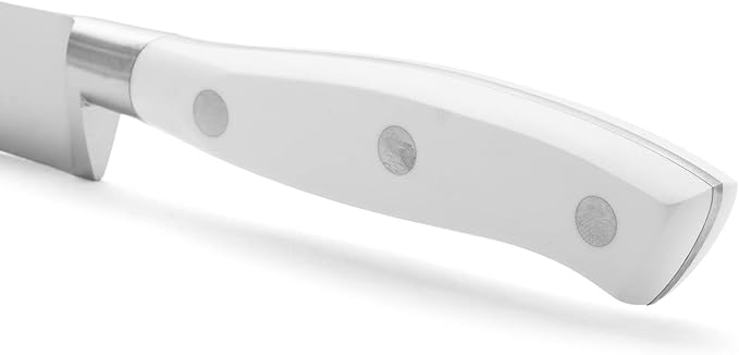 Arcos Sole Knife/Fish Knife 7 Inch Nitrum Stainless Steel and 170 mm blade. Ergonomic Polyoxymethylene POM Handle. Series Riviera Blanc. Thin blade with a characteristic smooth edge. Color White.