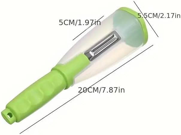 Ximimark 2pc, Premium 2-in-1 Fruit and Vegetable Peeler with Stainless Steel Blade - Multifunctional Kitchen Gadget for Easy Peeling, Slicing, and Storing