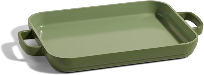 Our Place Mini Griddle Pan | 9" (2 Qt) Nonstick Ceramic Griddle Pan for Stovetop & Oven | PFAS-Free, Oven-Safe up to 450°F, Easy-Grip Handles | Sage