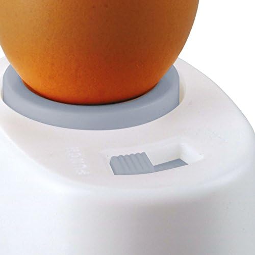KitchenCraft Egg Pricker with Built-in Safety Lock, Plastic, White, 5.5 x 7.5 x 3 cm
