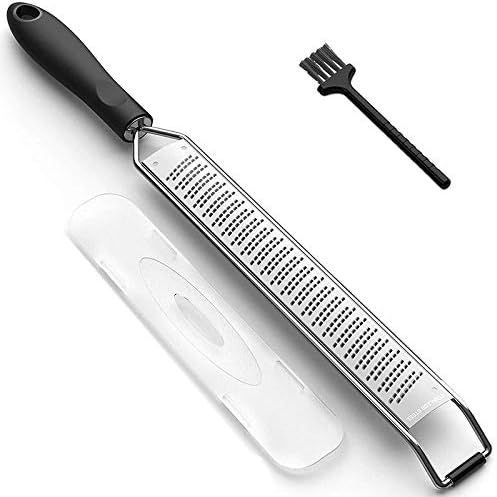 Lemon Zester & Cheese Grater - Steel - Kitchen Tool, Nutmeg, Vegetables, Fruits, Dishwasher