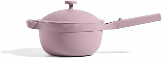 Our Place Mini Perfect Pot | 2.5 Qt Ceramic Pot with Lid & Spatula | Patented 8-in-1, PFAS-Free Nonstick, Non-Toxic Cookware | Induction & Oven-Safe up to 450°F | Lavender
