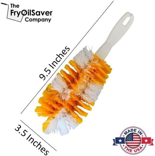 Corn De-Silker Brush | Bristled Veggetable Scrubber for Brushing Carrots, Potatoes | Durable & Firm Corn Scrubber, Corn Silk Hair Remover, Food Brush by FryOilSaver Co. B239C