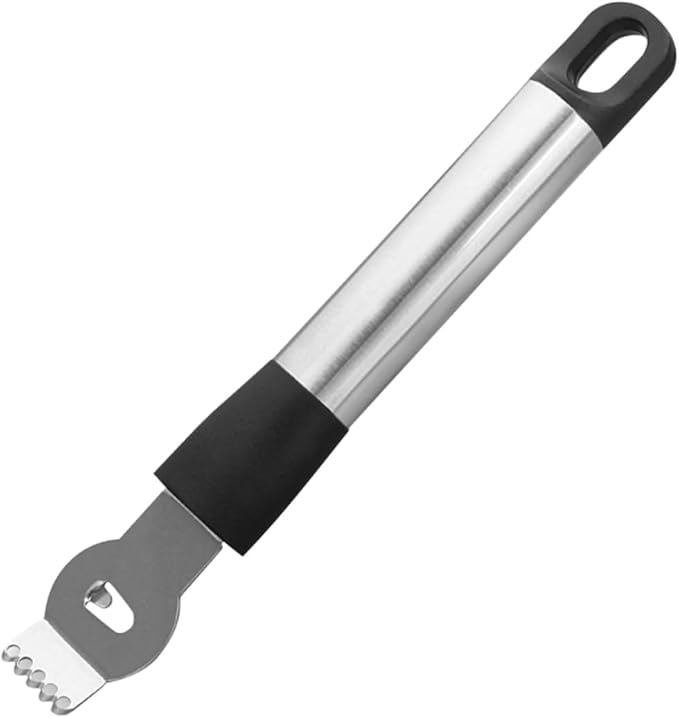 Stainless Steel Lemon Zester and Citrus Grater Hanging Versatile Peeler for Fruits Chocolate and Vegetables Random Easy to Clean and Design