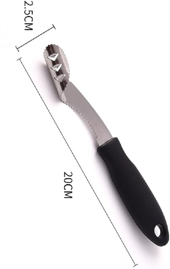 Yiasangly Jalapeno Pepper Corer, Stainless Steel Chili Corer Remover Deseeder kitchen Tool with Serrated Slice and Rubber Handle for Barbecue Cooking Accessories Kitchen Gadgets