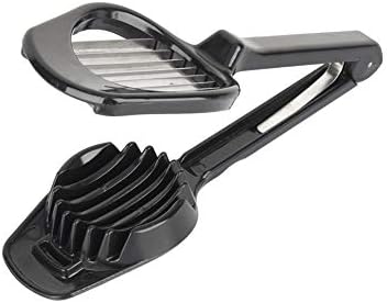 Egg Slicer, Boiled Egg Cutter, Multifunctional Handheld Kiwi Banana Strawberry Fruit Slicer, Stainless Steel Wire with 2 Cutting Faces, Home Kitchen Bar Tool