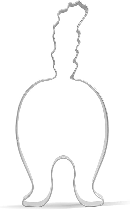 Keewah Cat Butt Cookie Cutter - 4.5 x 2 inch - Stainless Steel