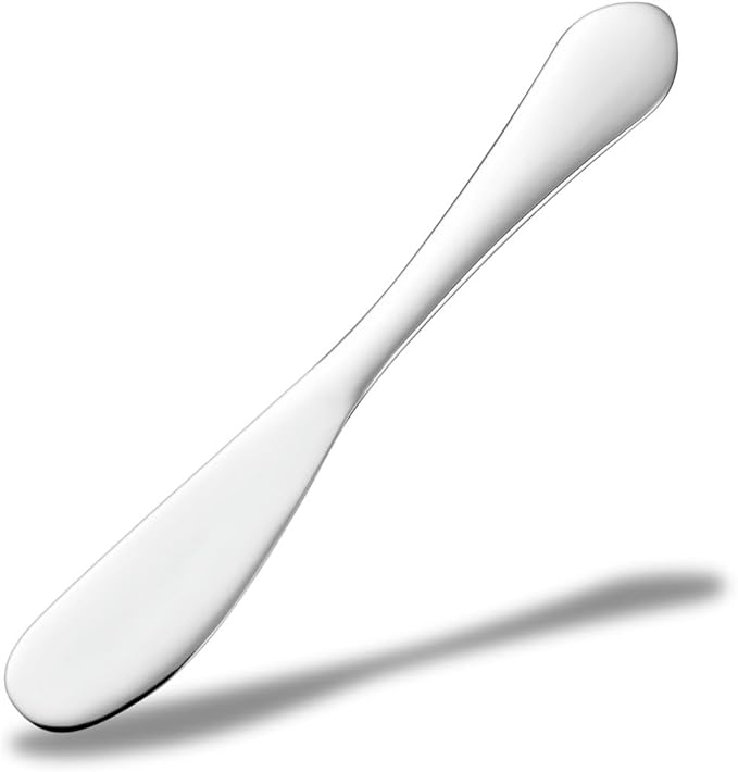 Terra Distribution Copper Butter Knife Spreader [ Made in Japan ] Superb Thermal Conductivity for Effortless Slicing and Spreading (Silver)