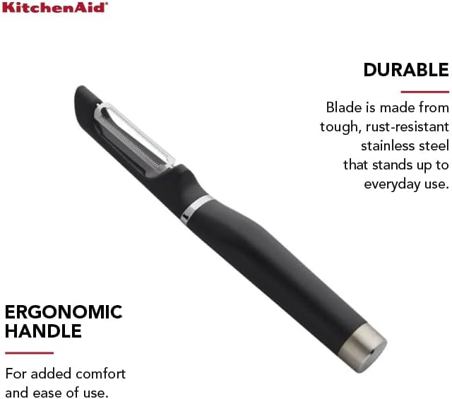 KitchenAid Gourmet Euro Peeler, 8.7-Inch, Black