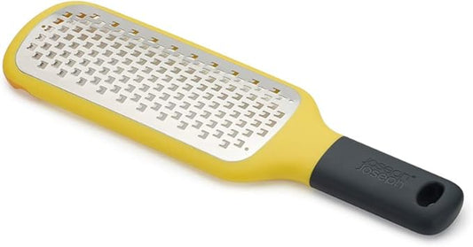 Joseph Joseph 20169 GripGrater Paddle Grater with Easy-grip Handle, Coarse Stainless-Steel Blades, Yellow