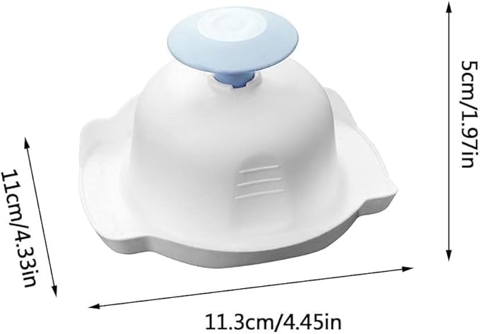 Blue Food Safety Holder for Mandolin Slicer or Grater- Hand Guards Food Safety Holder- Finger Anti-Cut Protectors for Vegetable Grater- Food Slicer Cutter Finger Guard
