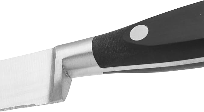 Arcos Knife 8 Inch Nitrum Stainless Steel and 200 mm blade. Sharp Knife to Meat and Fish. Ergonomic Polyoxymethylene POM Handle. Series Riviera. Color Black