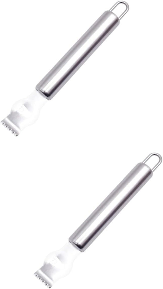 2pcs Stainless Steel Lemon Peeler Zester Fruit Citrus Scraper Easy to Use for Bar