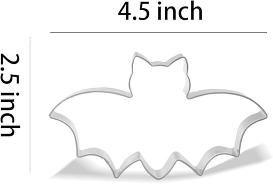 Keewah Bat Cookie Cutter, 4.5 x 2.5 inch, Stainless Steel