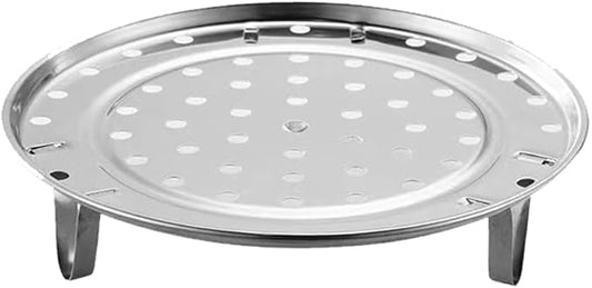 10.2-inch Dia Stainless Steel Steamer Rack with Removable Legs Kitchen Utensils for Steaming Baking