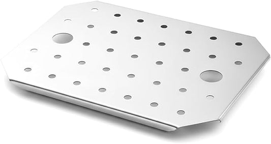 Stainless Steel Steam Table Pan False Bottoms – Hotel Pan Inserts with Drain Holes, Available in 1/4, 1/2, and Full Size | Keeps Food Elevated & Prevents Sogginess (1, Half Size (1/2 Size))