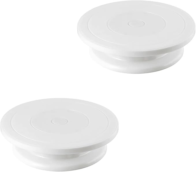 Baking Supplies Cake Stand,Cake Decorating Supplies Rotating Stand (2 PCS)