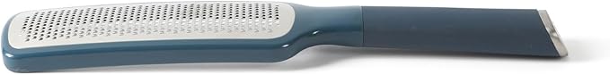 Calphalon Edge Stainless Steel Handheld Cheese Grater W/Cover & Rubber Handle - Navy Blue