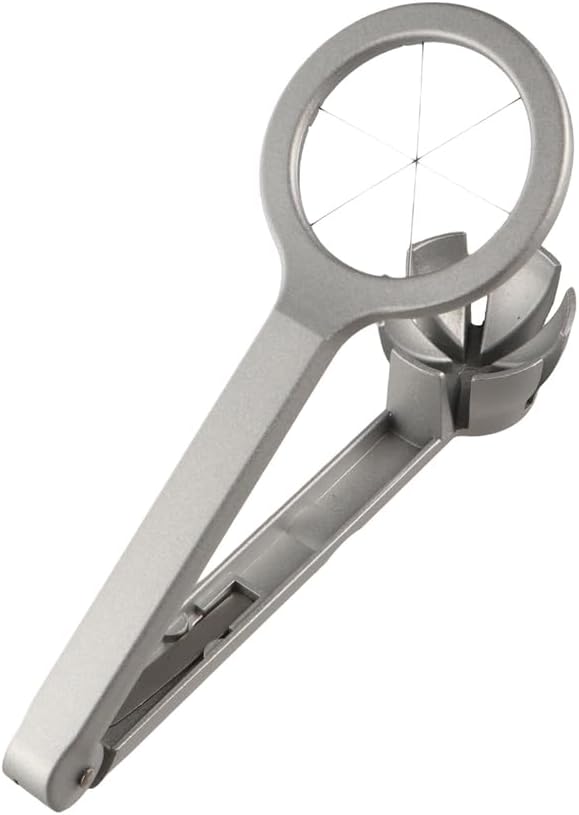 Stainless Steel Egg Cutter,Boiled Egg Cutter Splitter,Manual Egg Cutter with Handle,Multi-functional Egg Slicer,Portable Egg Splitter