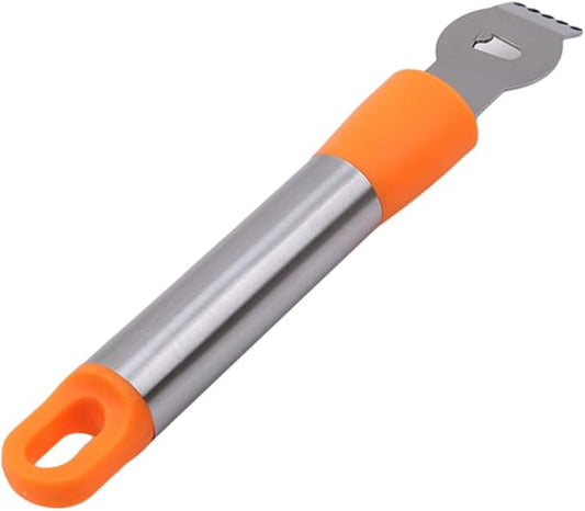 Stainless Steel Zester and Peeler for Lemons and Ergonomic Handle Random Color for Cooking Baking and Garnishing Desserts