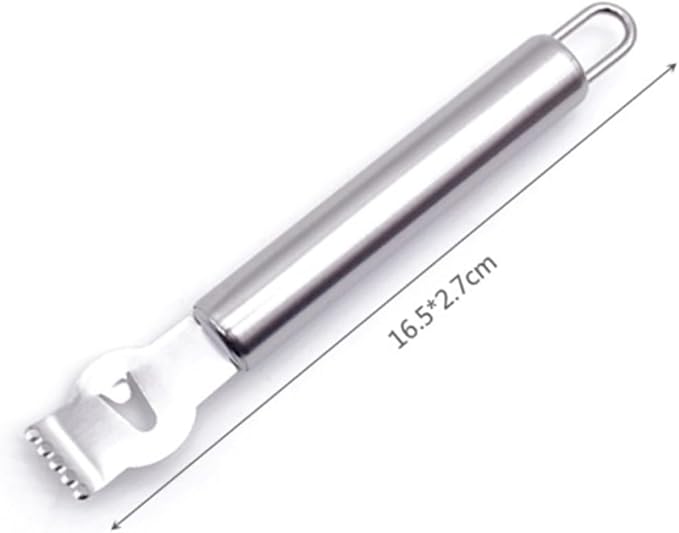 Stainless Steel Lemon Peeler and Orange Zester Tool Ergonomic to Clean for Home Kitchen Citrus Preparation