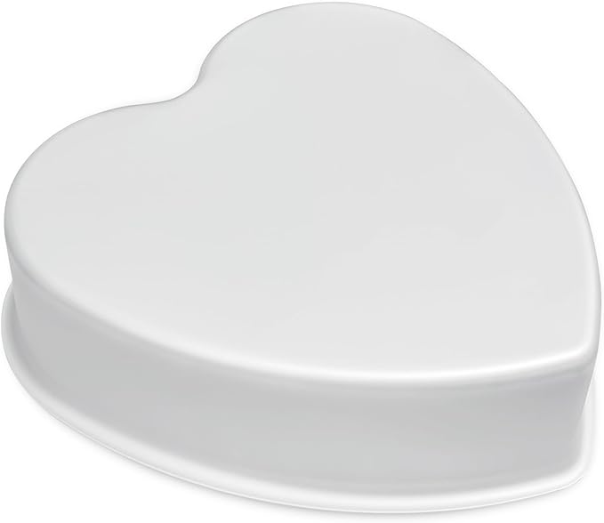 kefyixc 10 Inch Heart Shaped Cake Pan,Deep 3 Inch, Aluminum Heart Cake Tin, Heat-Resistant Baking Cake Pan for Wedding, Party, Family Occasions, Chocolate, Bread. (10 × 3 Inch)