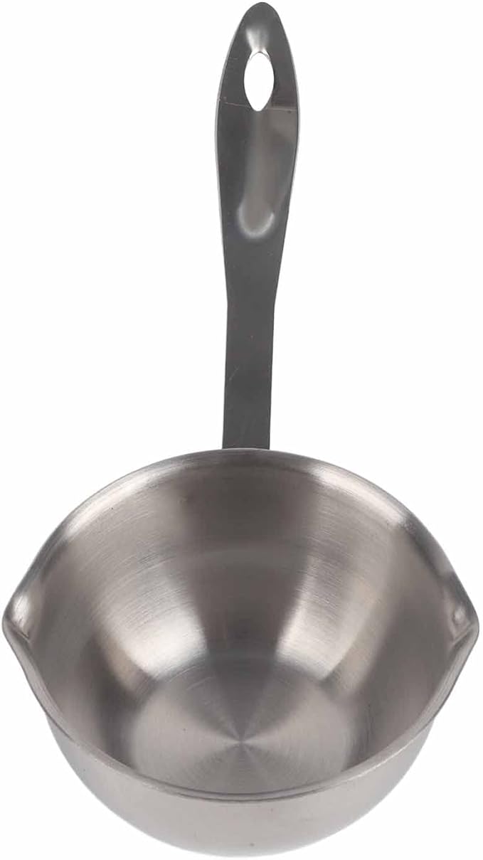 Stainless Steel Butter Warmer Pot - Induction Bottom Milk Hot Pot with Cool Handle | Perfect for Melting Butter, Heating Sauces & More (150ML)