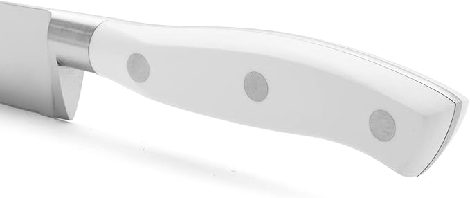 Arcos Forged Chef Knife 6 Inch Stainless Steel. Multi-Use Professional Cooking Knife with Ergonomic Polyoxymethylene Handle and 150mm Blade. Series Riviera Blanc. Color White