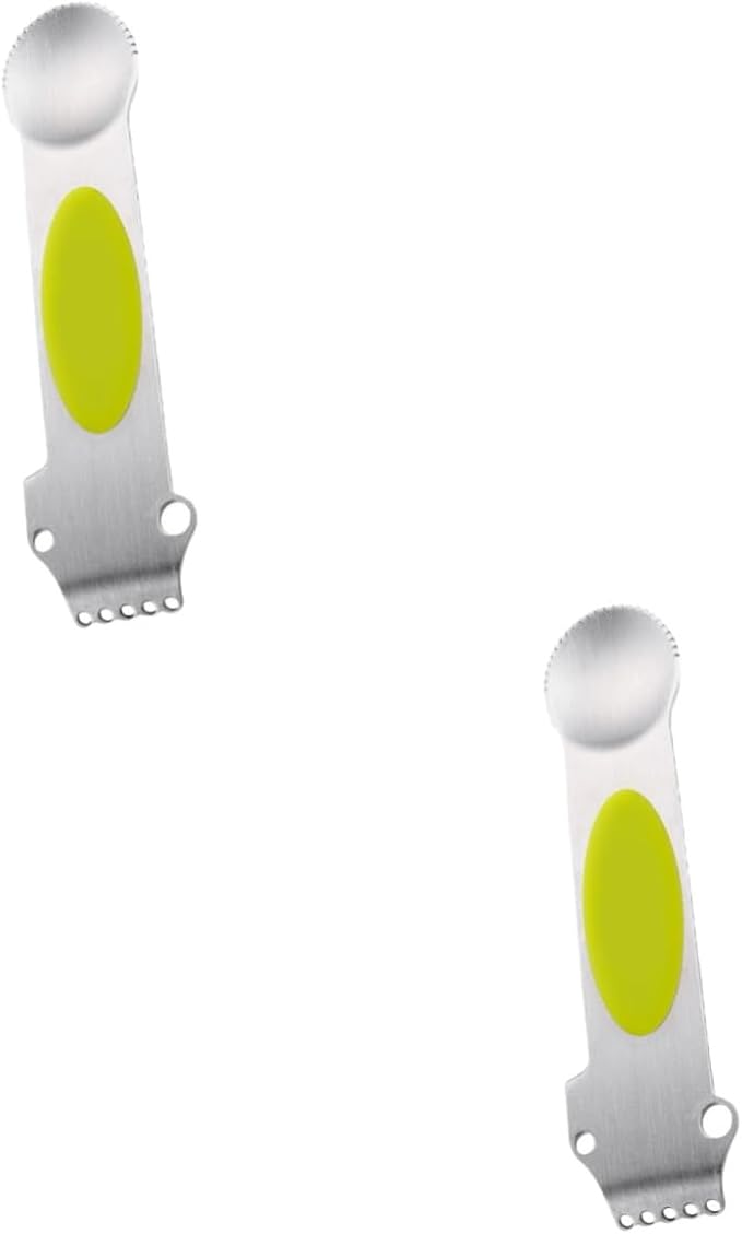 2pcs Stainless Steel Lemon Planer Tool Multi-functional Citrus Grater for Kitchen Use for Peeling Oranges and Easy Garnishing Fruit Preparation Yellow