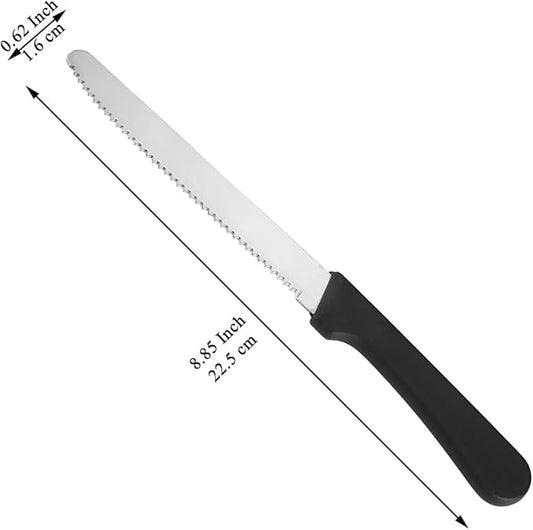 Steak Knives Set of 12, Stainless Steel Steak Knife Set, Serrated Steak Knives, Gifts for Home, Restaurant, Parties, Wedding, Camping, Outdoor