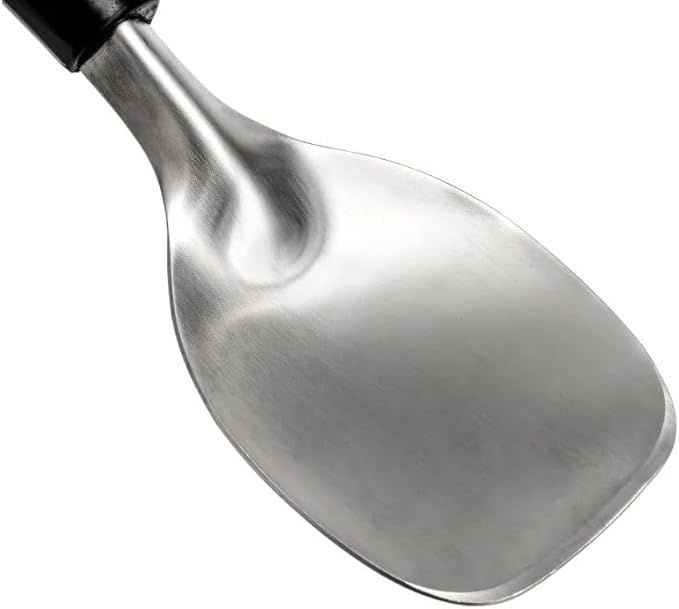 2Pack Heavy Duty Ice Cream Spade Scoop with Non-Slip Handle - Stainless Steel Ice Cream Spoon Paddle Perfect for Scooping and Serving Hard Frozen Treats