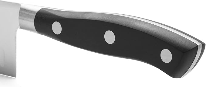 Arcos Knife 7 Inch Stainless Steel. Japanese Professional Kitchen Knife for Cutting Meat, Fish and Vegetables. Ergonomic Polyoxymethylene Handle and 180mm Blade. Series Riviera. Color Black.