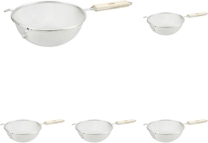 Winco Strainer, 8-Inch Diameter, Fine Single Mesh, Medium (Pack of 5)