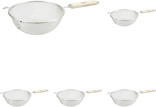 Winco Strainer, 8-Inch Diameter, Fine Single Mesh, Medium (Pack of 5)
