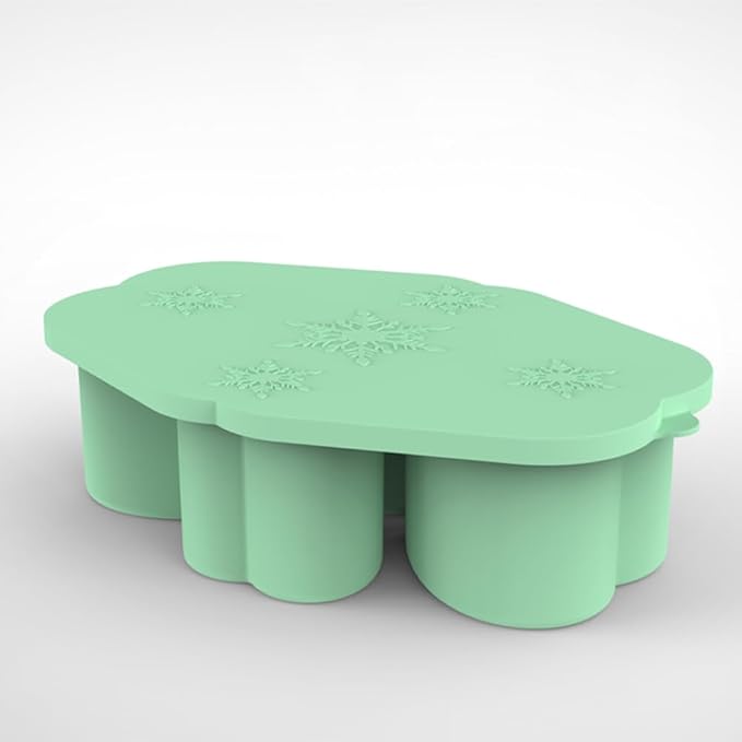 Ice Cube Trays for Stanley Cup 20 30 40 OZ Tumbler Ice Mold Heart Shape Silicone Ice Cube Tray with Lid, Stanley Ice Mold and Maker Ice Cube for Cocktails, Whisky, Juice (30-40 OZ, Green)