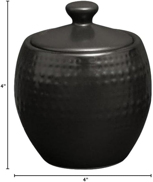 Pfaltzgraff Cambria Sugar-Bowls, Black, 13oz
